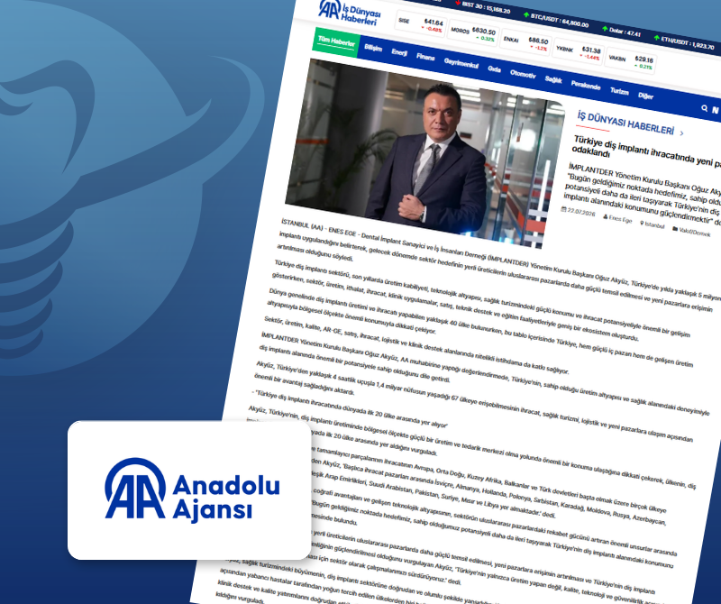 aa.com.tr-Türkiye diş implantı ihracatında yeni pazarlara odaklandı