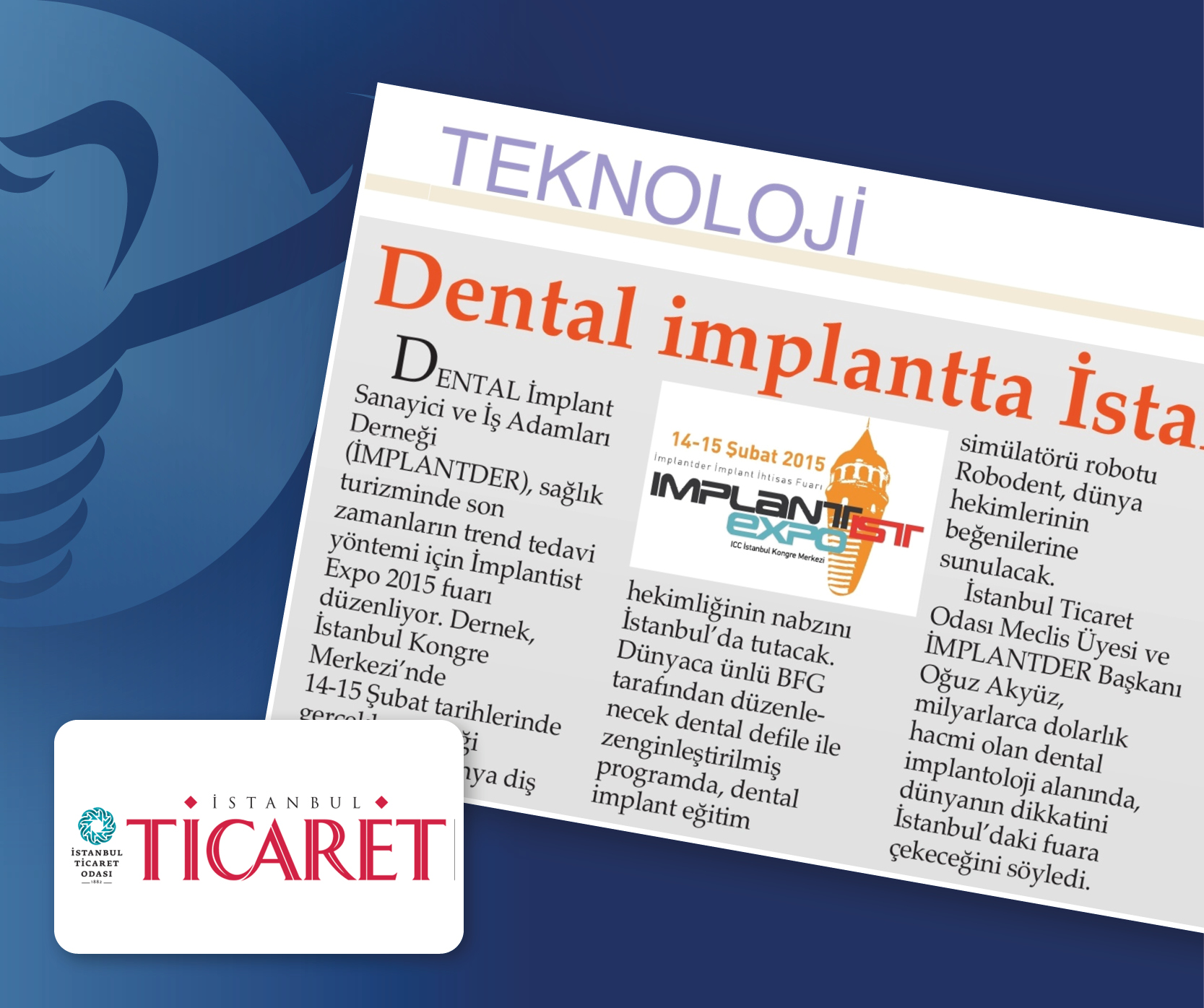 Dental implantta İstanbul zamanı - İMPLANTDER