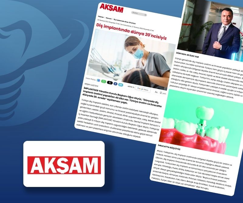 aksam.com.tr-Diş implantında dünya 20'ncisiyiz