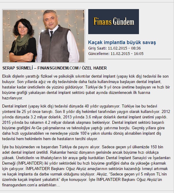 Kaçak İmplantla büyük savaş