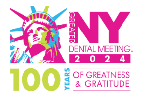 Greater New York Dental Meeting 2024 (GNYDM) 100th Annual Session